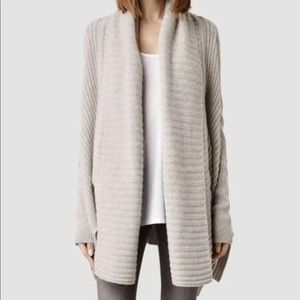 AllSaints Sefir Cardigan, Gray size Medium